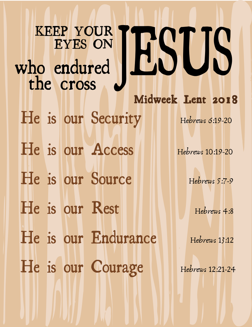 Keep Your Eyes on Jesus: He is Our Courage