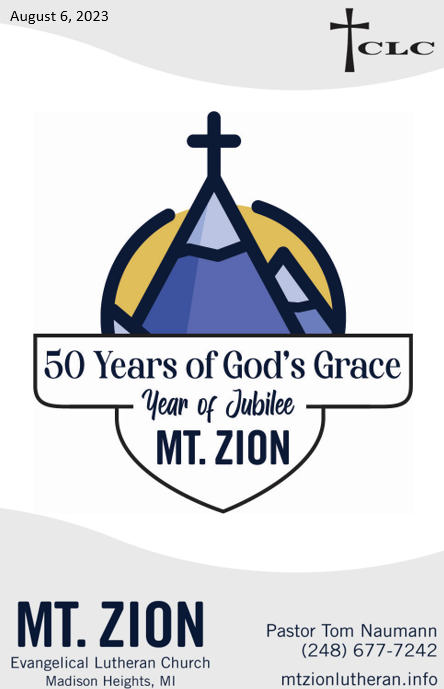 50th Anniversary Service – August 6, 2023